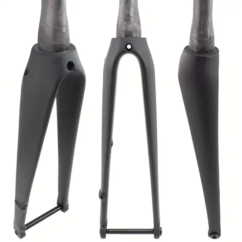 700C UD 테이퍼 숨겨진 내부 케이블 디스크 브레이크 도로 자전거 자전거 스루 액슬 플랫 프론트 포크