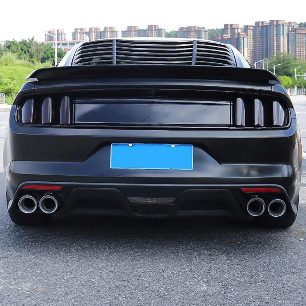 6pcs Smoked Car Rear Tail Light Lamp Decoration Cover Trim Sticker For Ford Mustang 2015 2016 2017 2018 2019 2020 2021 2022 2023 - view 6