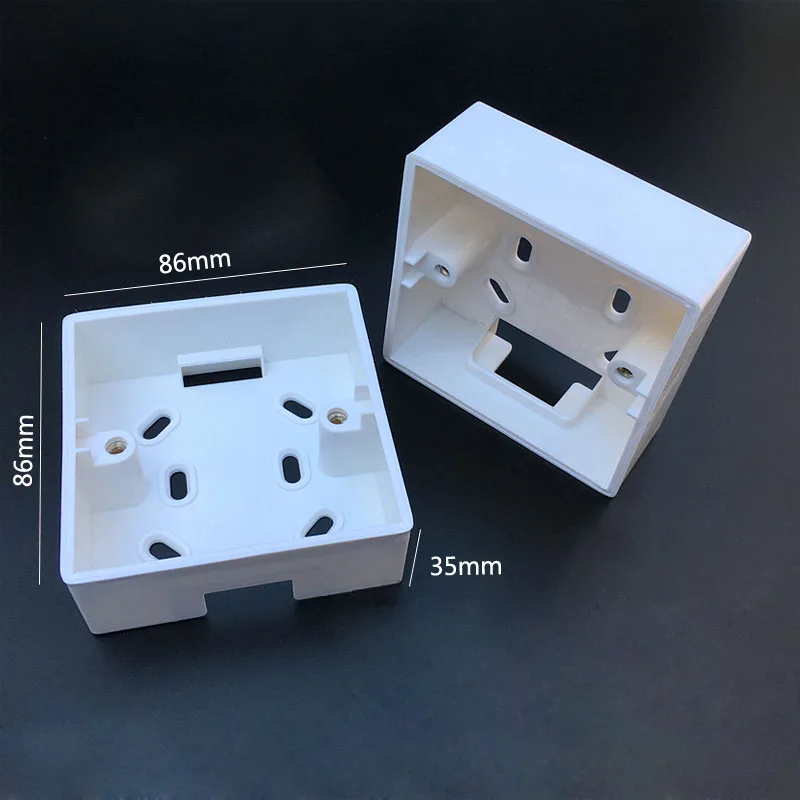 

5 pcs Wall Switch Socket Mounting Wiring Bottom Box Surface 86 Type Junction Box 86mm*86mm*35mm