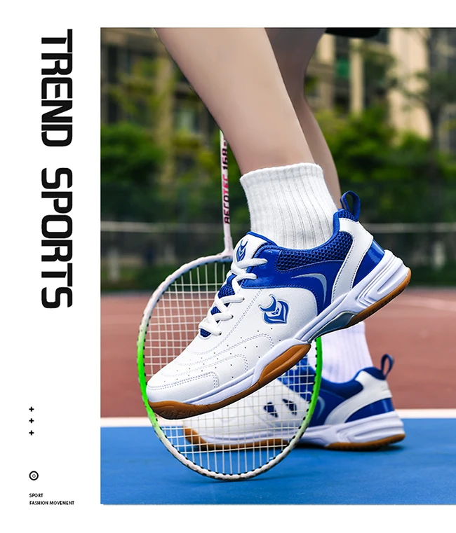 Herren-Badminton-, Tischtennis- und Volleyballschuhe, atmungsaktives Mesh-Material, Gummisohle, rutschfest, hinterlässt keine Spuren, Indoor-Sneaker für den Hallenbereich. – Detail 7