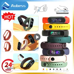 2024 New Watchband For Mi Band 6 Bracelet Xiaomi Mi Band 6 Strap Silicone Sport Replacement Wristband Smartwatch Accessories