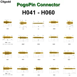 5PCS H041-H060 High Current Spring Loaded Pogo Pin Male Female Power Battery Connector POGOPIN Header Charge 8 24 9 11.5 10 6 15