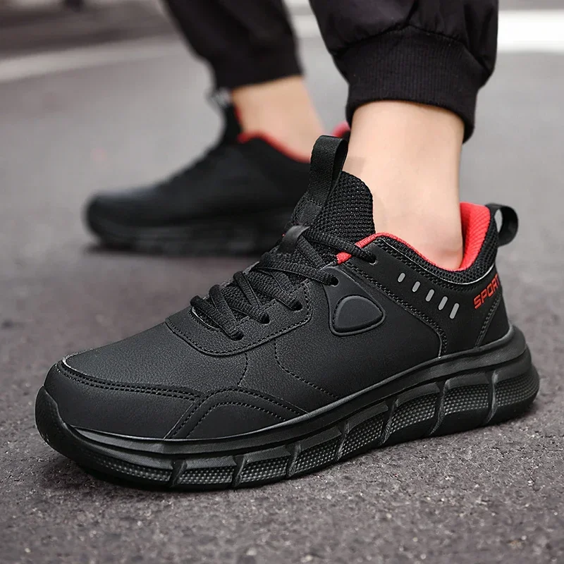 Männer Wanderschuhe Neue Leder Winddicht Leichte Einfache Vielseitige Jogging Männliche Turnschuhe Im Freien Nicht-Rutsch Verschleiß Beständig Schuhe – Detail 3