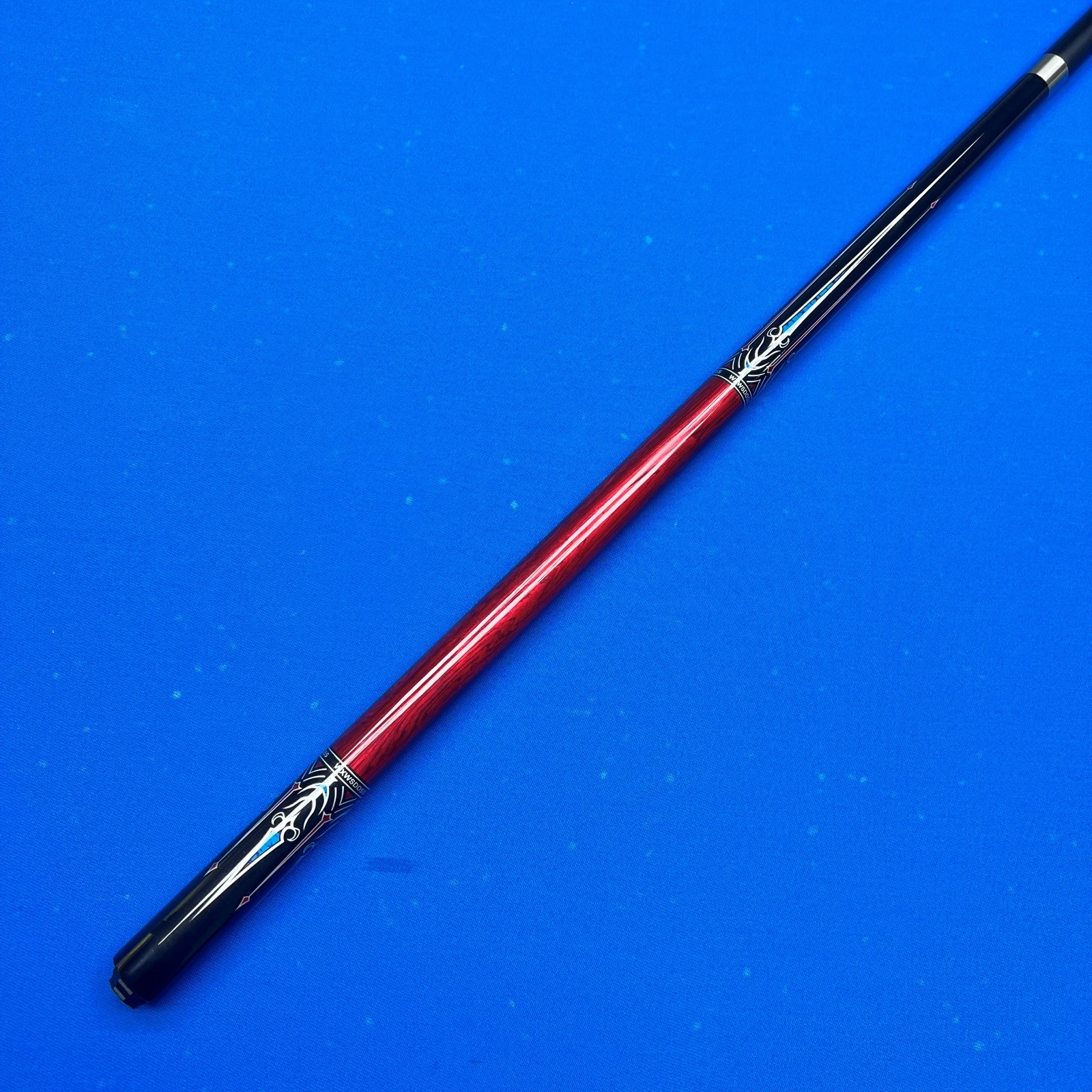 12.5mm Fiberglass Professional Pool Cue Low Deflection Shaft 58 Inch Quick Release 3 Pin Joint Multi Layer Colorful Tip