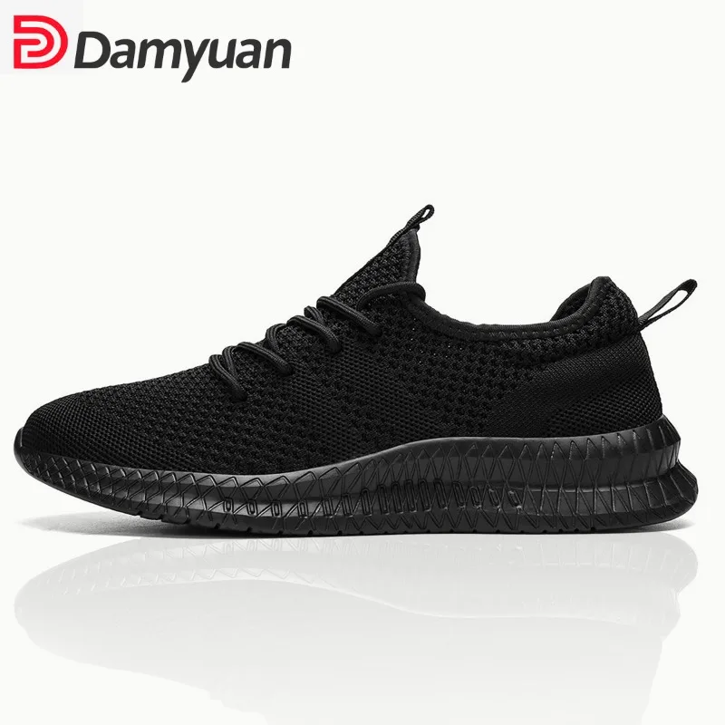

Trendy Unisex Walking Shoes Quick-Dry Mesh Upper Shoes Shock Absorption Lightweight Vulcanize Sneakers for Outdoor Activities