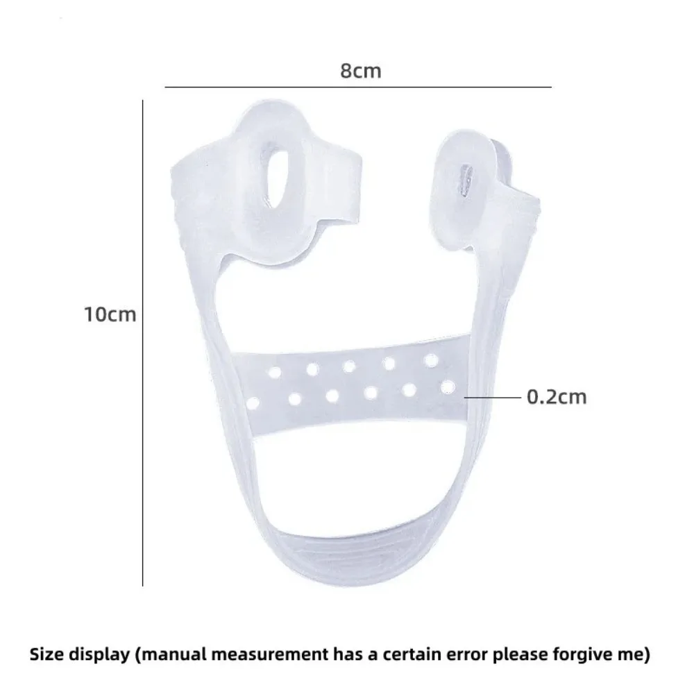 새로운 실리콘 엄지 발가락 외전 텐션 밴드 트레이닝 운동기구 발가락 분리기 발가락 스트랩 발가락 탄력 밴드 1쌍