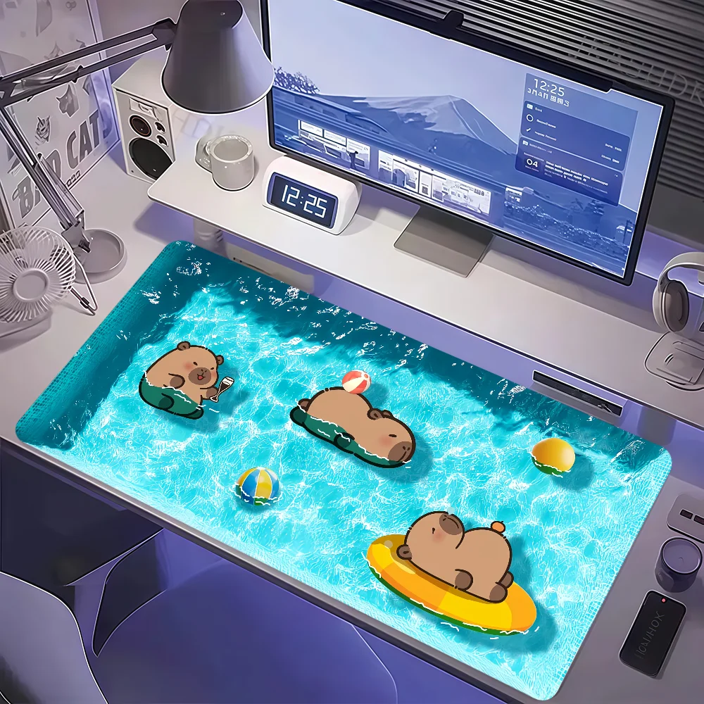 CUTE Capybara Kawaii Mouse Pad Non-slip Thickened MousePad Large Writing Lockedge Office Student Gaming Cushion