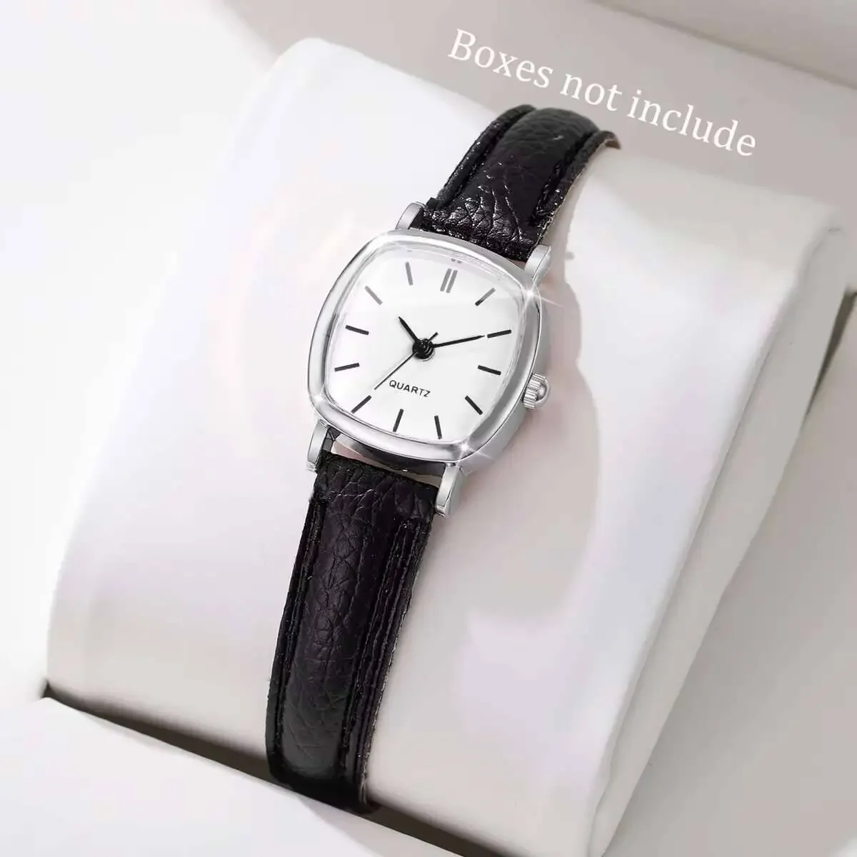 Fashion Minimalism Small Square Women Watches Leather Strap Quartz Watch for Womens Clock Reloj MujerWithout Box