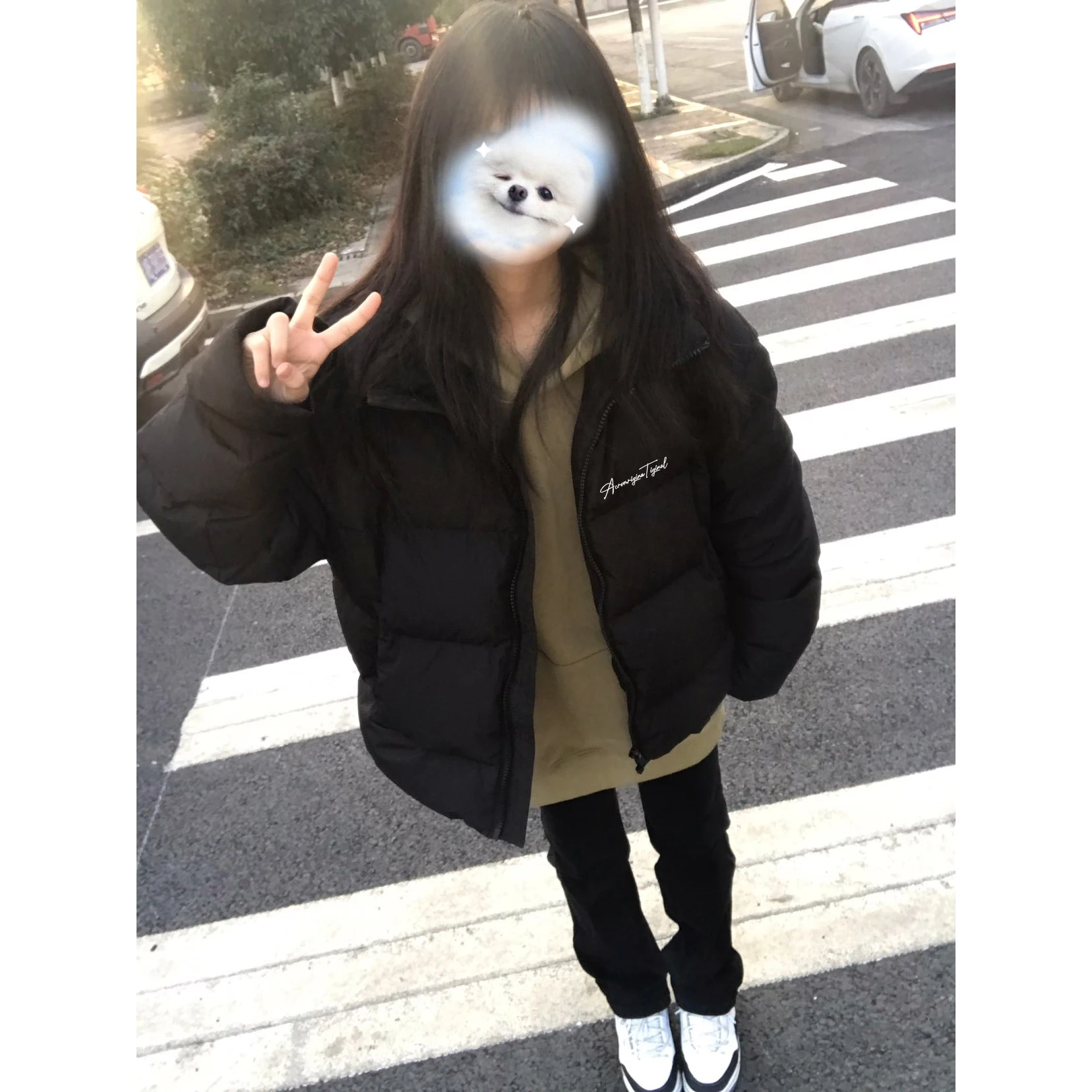 

Женская парка в стиле Харадзюку с узором тай-дай, цветным спиральным дизайном, декором в виде витых узоров и тонированных элементов