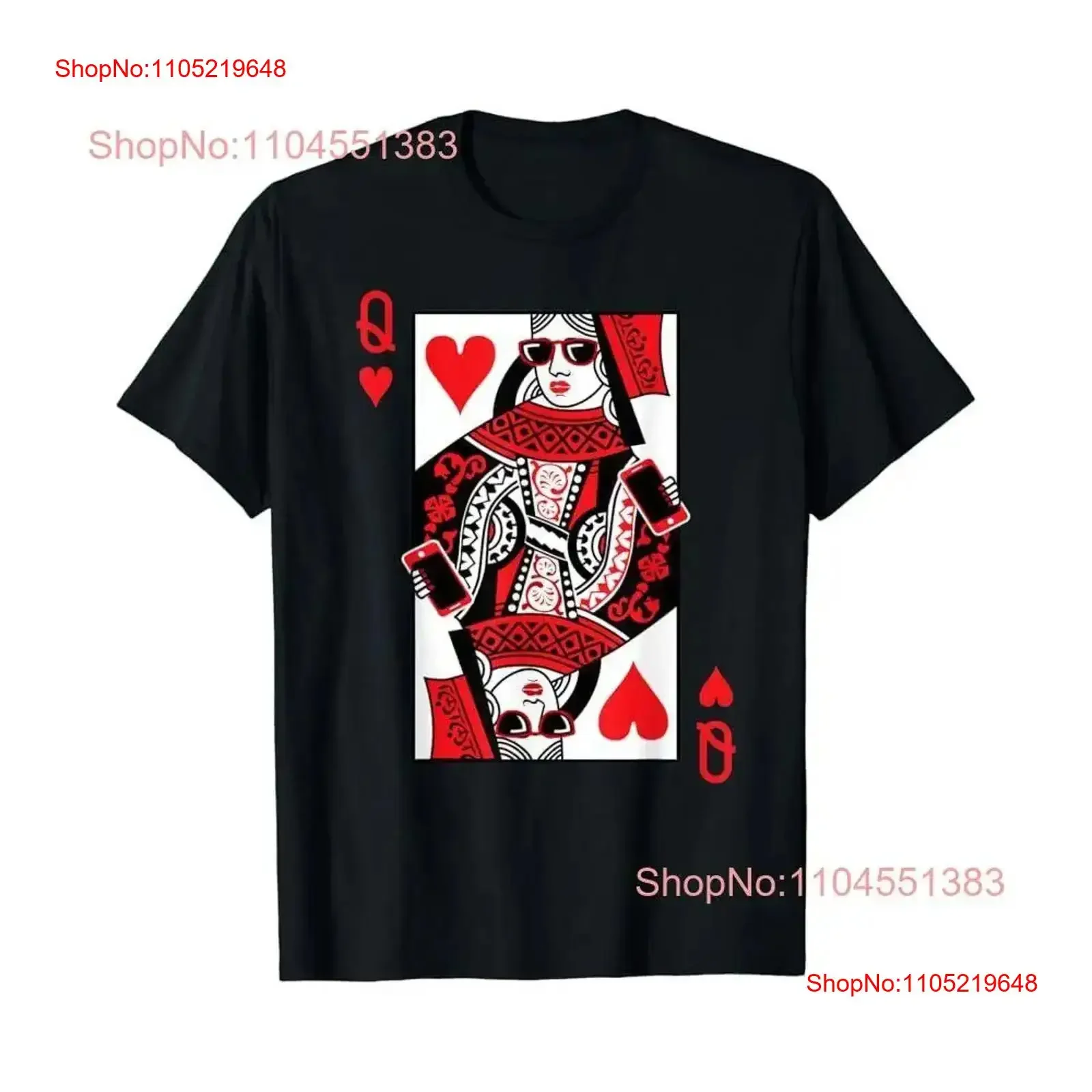 تي شيرت كوين أوف هارتس فينتاج لعيد الحب، تي شيرت كلاسيكي مغسول كاجوال مصمم ملابس جرافيك متعدد الاستخدامات للجنسين