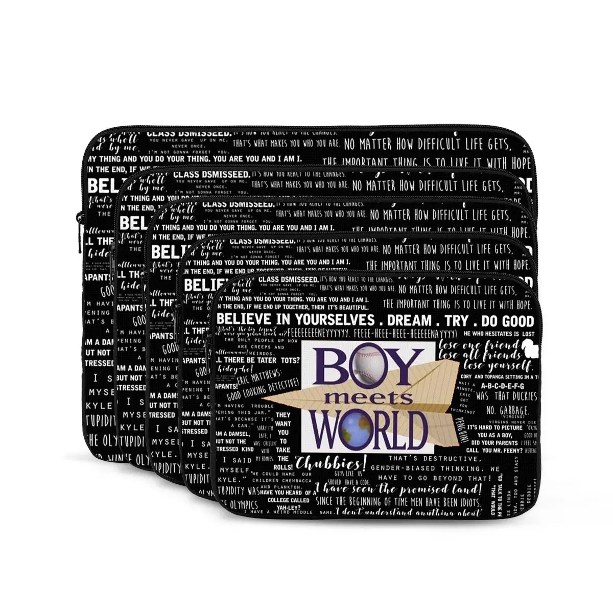 

Boy Meets World Memorable Quotes Notebook Laptop Bag Case Pouch Notebook Sleeve Cover Bag Tablet Shockproof Case Bag