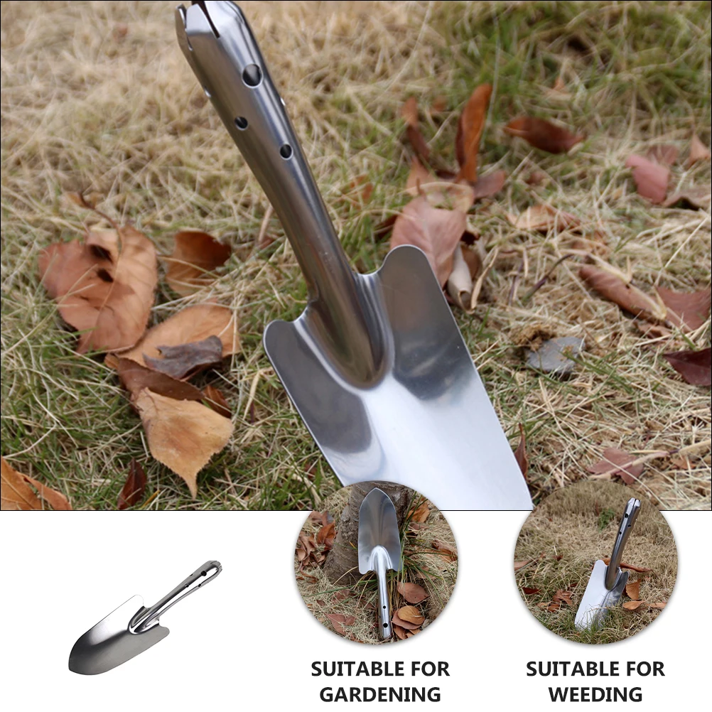 

2 Pcs Gardening Tools Spatula Trowels Plant Weeding Shovel Stainless Steel Metal