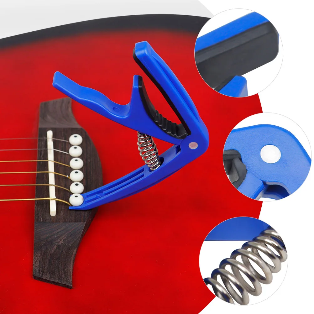 

Guitar Capo Adjustable Spring Tension Super Easy Clip On Acoustic Electric Guitars Change Folk Country Music