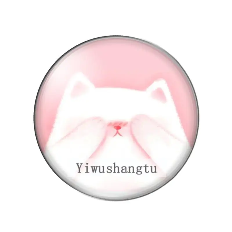 귀여운 고양이 악마의 발톱 사랑스러운 고양이 8mm/10mm/12mm/18mm/20mm/25mm 둥근 사진 유리 카보 숑 데모 평면 뒤로 발견 결과 ZB0543