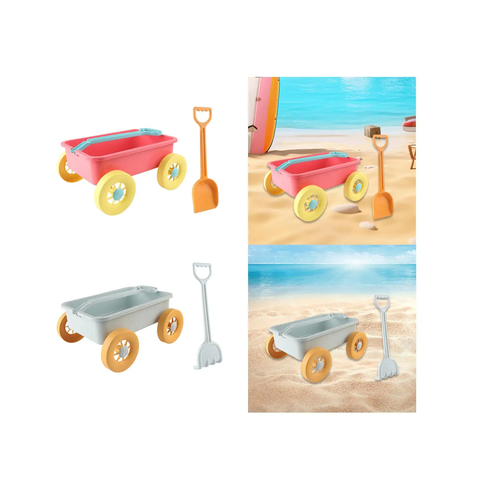 Pretend Play Wagon Toy Beach Toy Garden Wagon Toy Construction Vehicle Summer