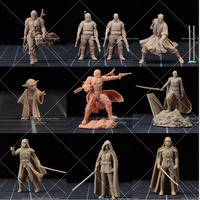 1/64 1/43 Scale Miniature Scene Doll White Model Un-panited Star Wars Imperial Stormtrooper Mandalorian Darth Maul Action Figure