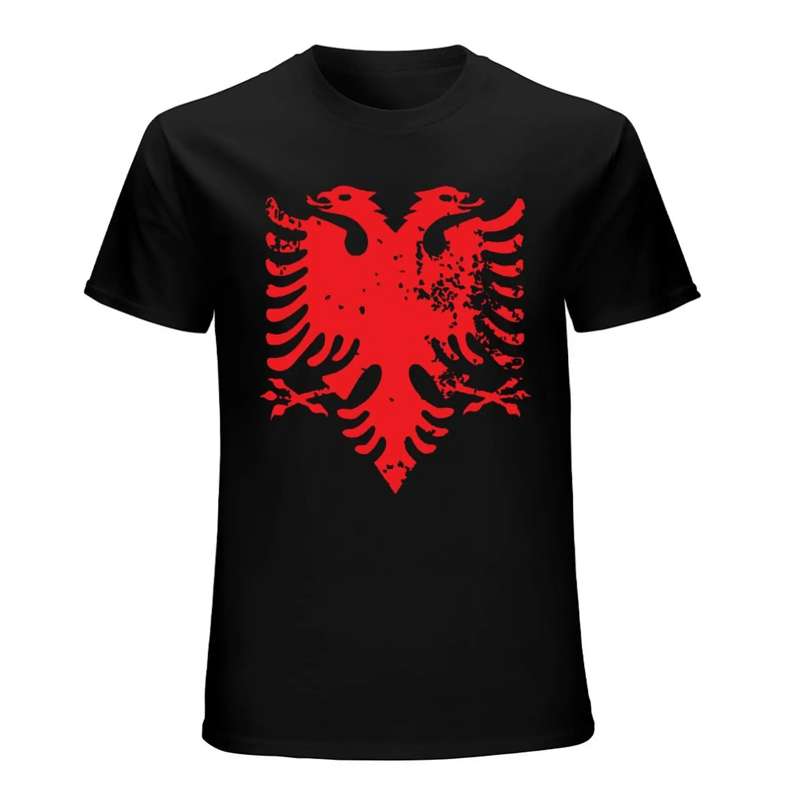 More Design Men Tshirt Albania Flag Albanian Fingerprint Country Tees T-Shirt O-neck T Shirts Women Boys Clothing 100% Cotton view 3