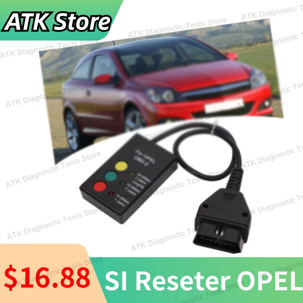 

Professional OBD2 Rester Tool Code Reader Scanner SI-Reset Tool for Opel-Astra OBD OIL Service Intervall RESET Tool