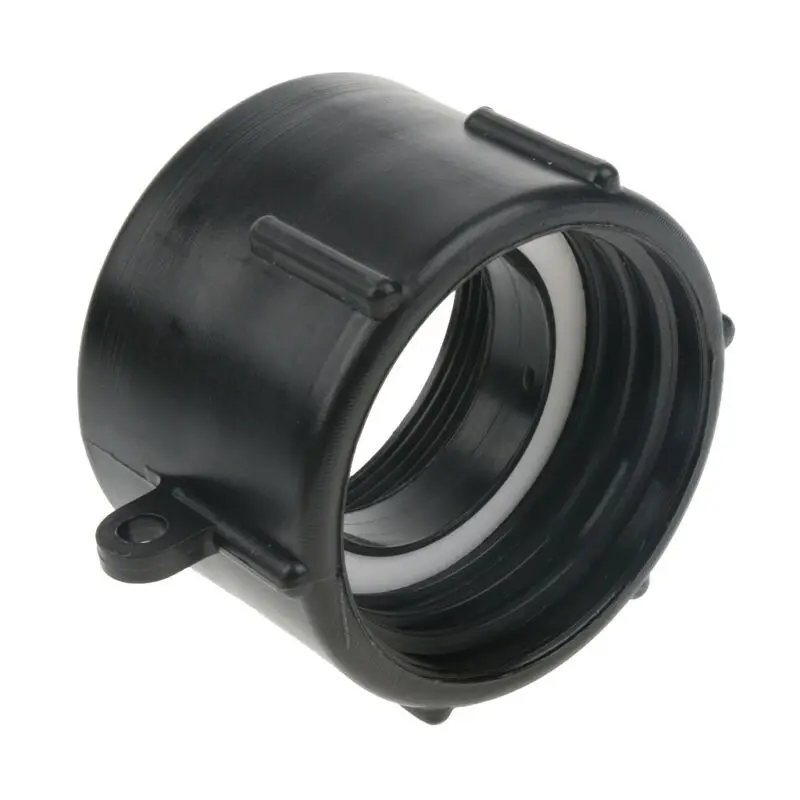 70 mm 2.76 inch Tank Adapter Outdoor Spare Thread 1000L Valve Water Assembly Attachment Black Equipment Fitting