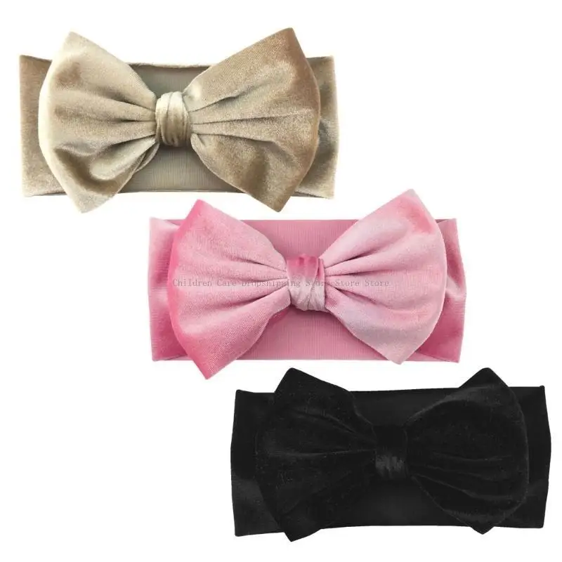 

3 шт бантом детские повязки на голову для новорожденных эластичные повязки для волос аксессуары для маленьких девочек