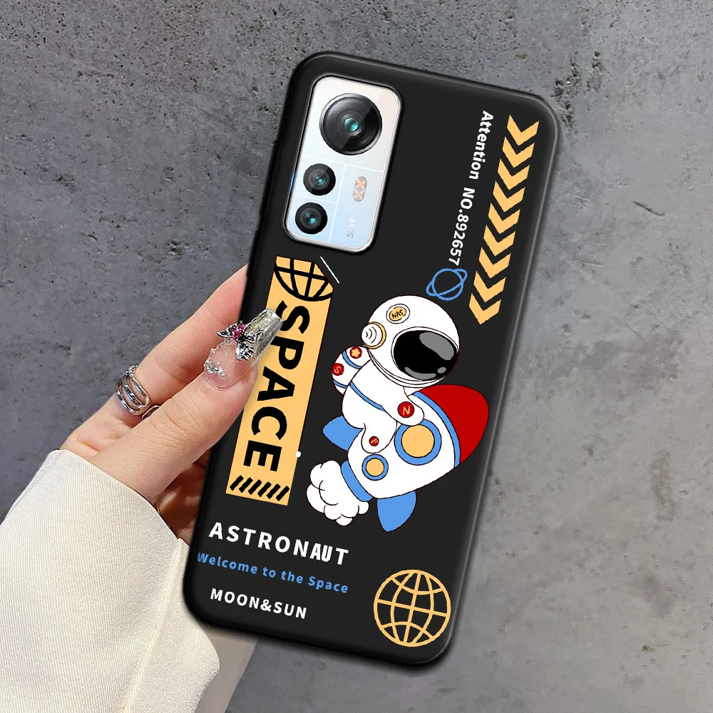 For Blackview A85 Case Ice Cream Soft Silicone TPU Astronaut Pattern Phone Case For Blackview A85 Cute Back Cover Cartoon Conque