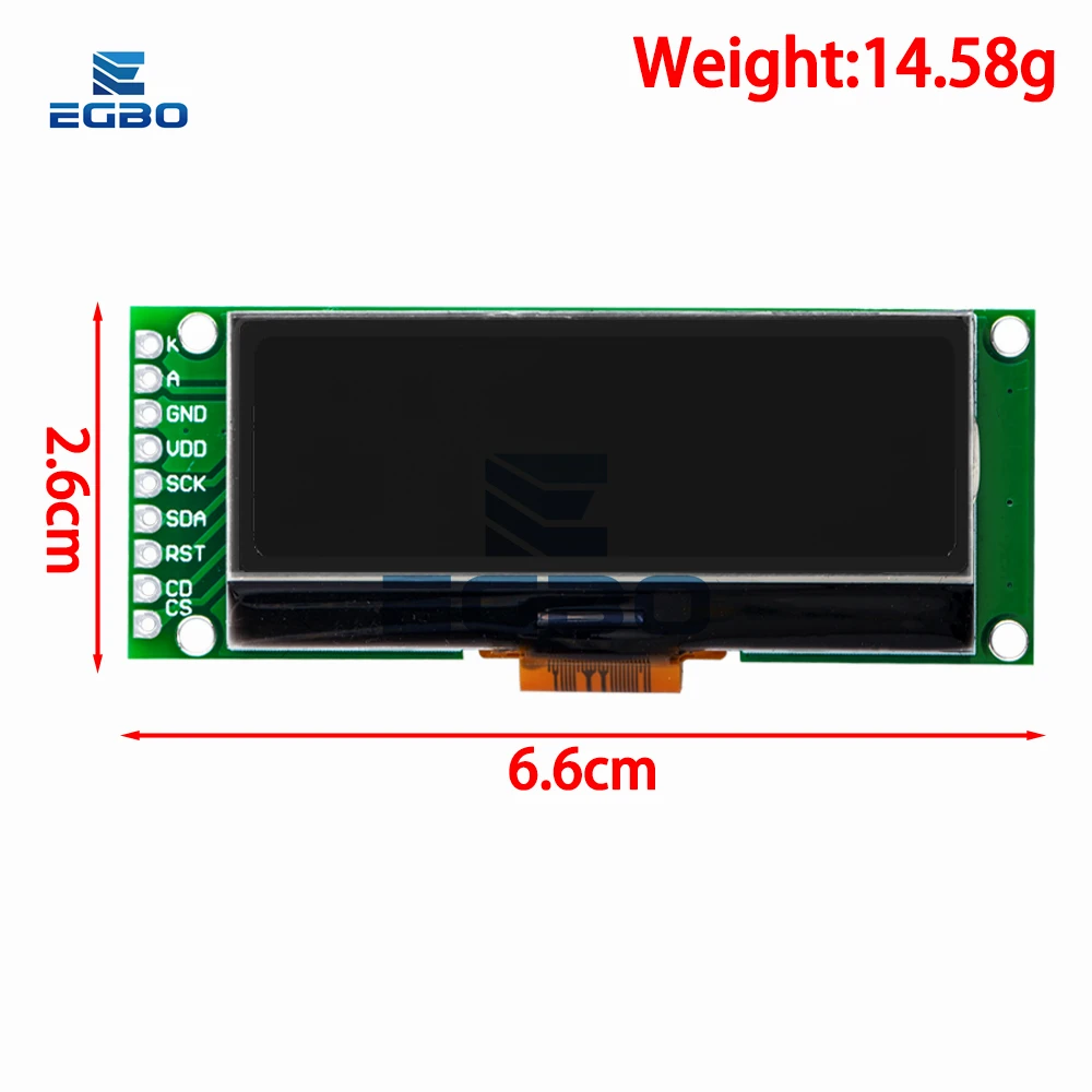 LCD19264 192*64 192X64 وحدة مصفوفة بيانية LCD شاشة عرض 3.3-5 فولت LCM المدمج في وحدة تحكم UC1609C مع إضاءة خلفية LED