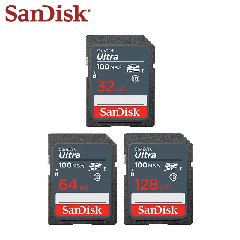 بطاقة SanDisk-Ultra SD للكاميرا ، بطاقة ذاكرة ، ميجابايت في الثانية ، 16 جيجابايت ، 32 جيجابايت ، SDHC ، 64 جيجابايت ، جيجابايت ، جيجابايت ، جيجابايت ، SDXC ، 10000 ، C10 ، عالية الدقة بالكامل ، الجودة والفيديو