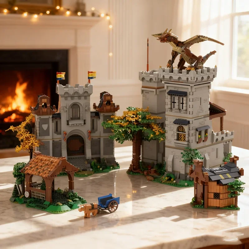 

6030pcs MOC Medieval Castle Adventure Castleed Model Building blocks toy DIY Christmas gift creative idea Brick Kids Birthday