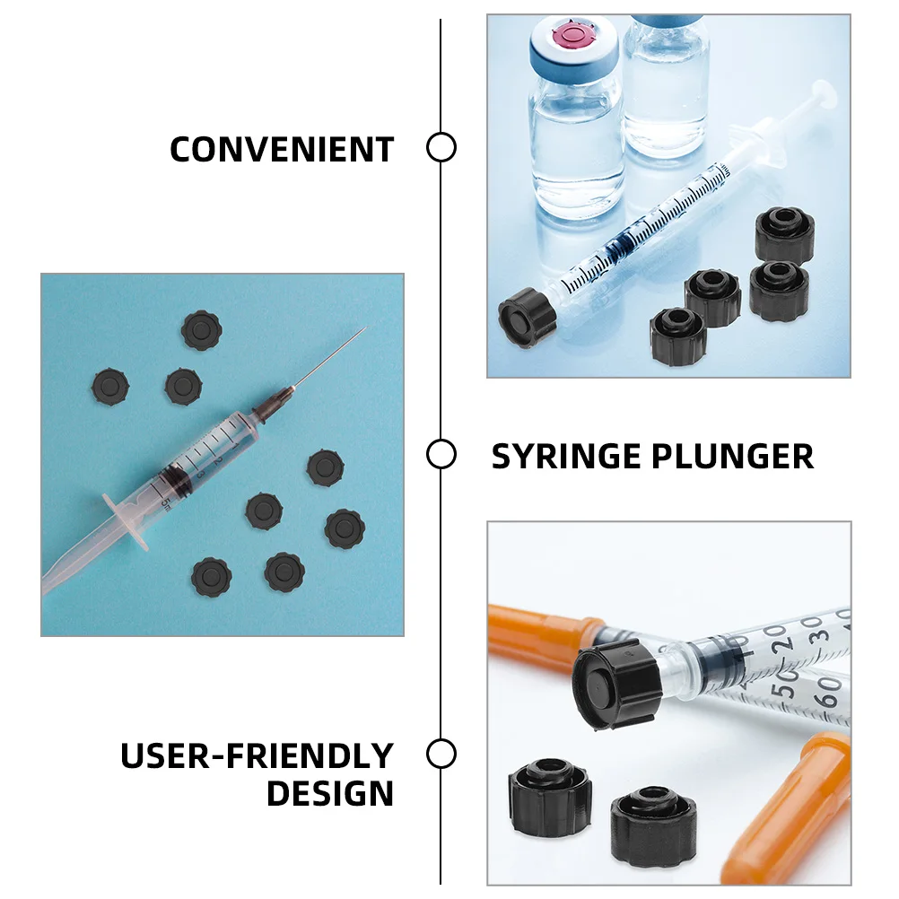 

10Pcs Syringe Lock Cap Industrial Syringe Adapter Tip Caps Luer Lock Tip Caps Dispensing Supplies