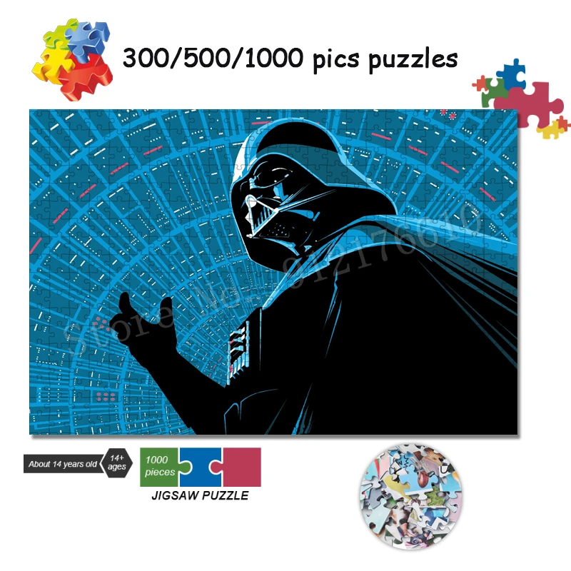 Star Wars Filme Druckpuzzles 108/200/300/500/1000 Teile Kreatives Puzzle Wandkunst Entspannungsspiel Spielzeug DIY Basteln