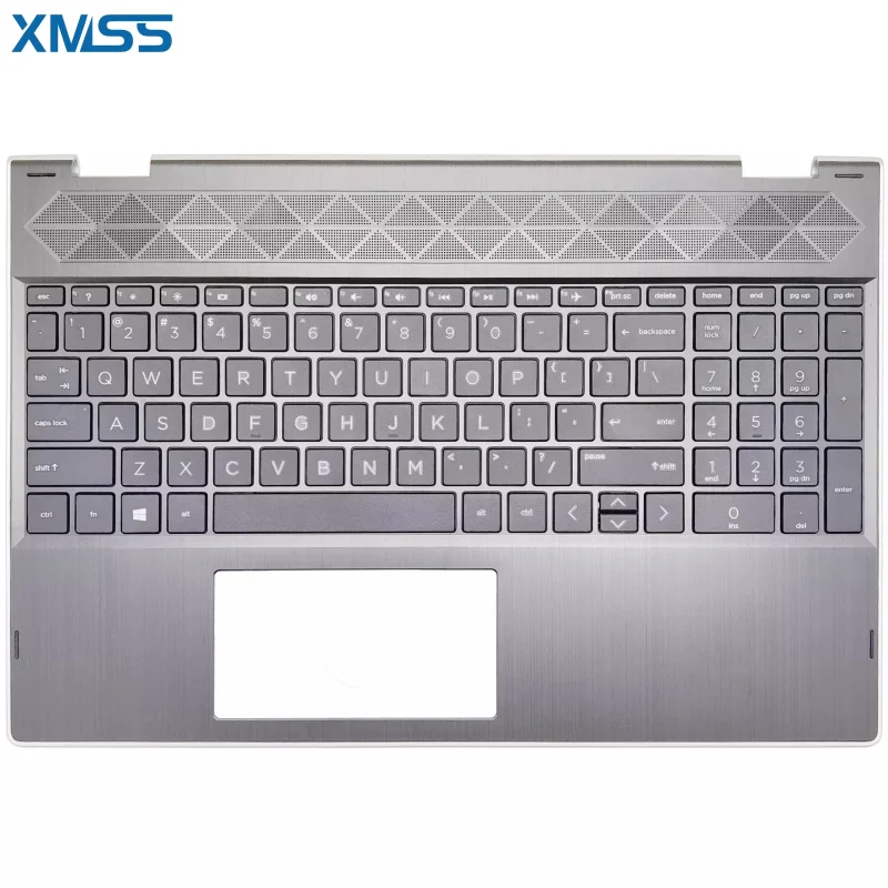 

New Laptop Palmrest Upper Cover with Keyboard For HP Pavilion x360 15-CR TPN-W132