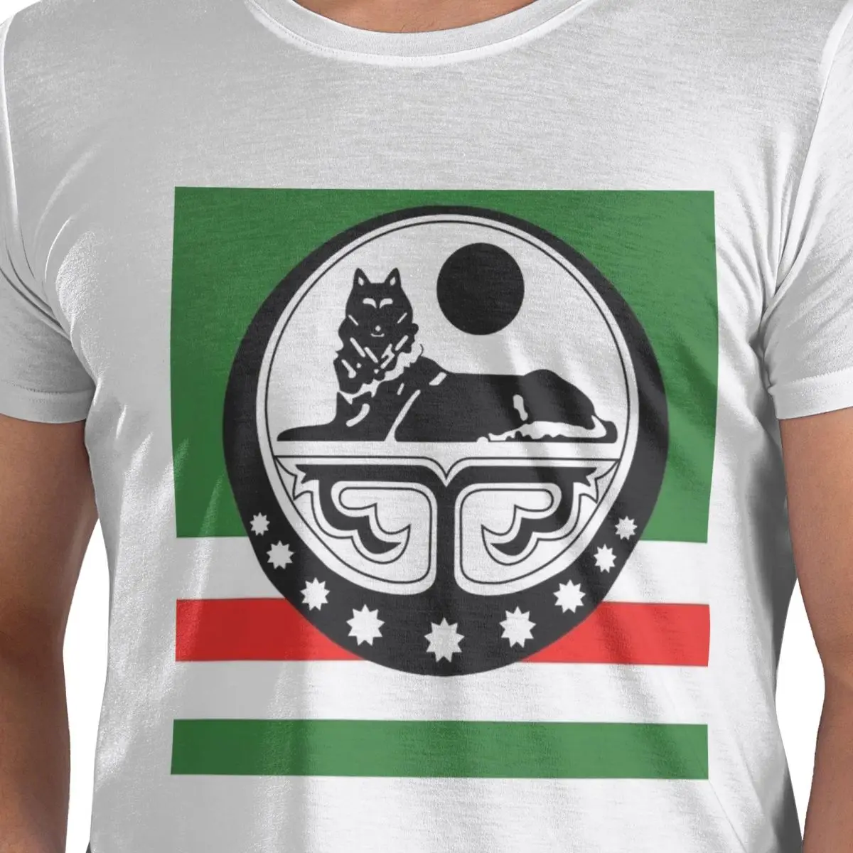 

Чечен Борз (7) Футболка из 100% хлопка, мужские футболки большого размера, мужские футболки с круглым вырезом и коротким рукавом, S-6XL