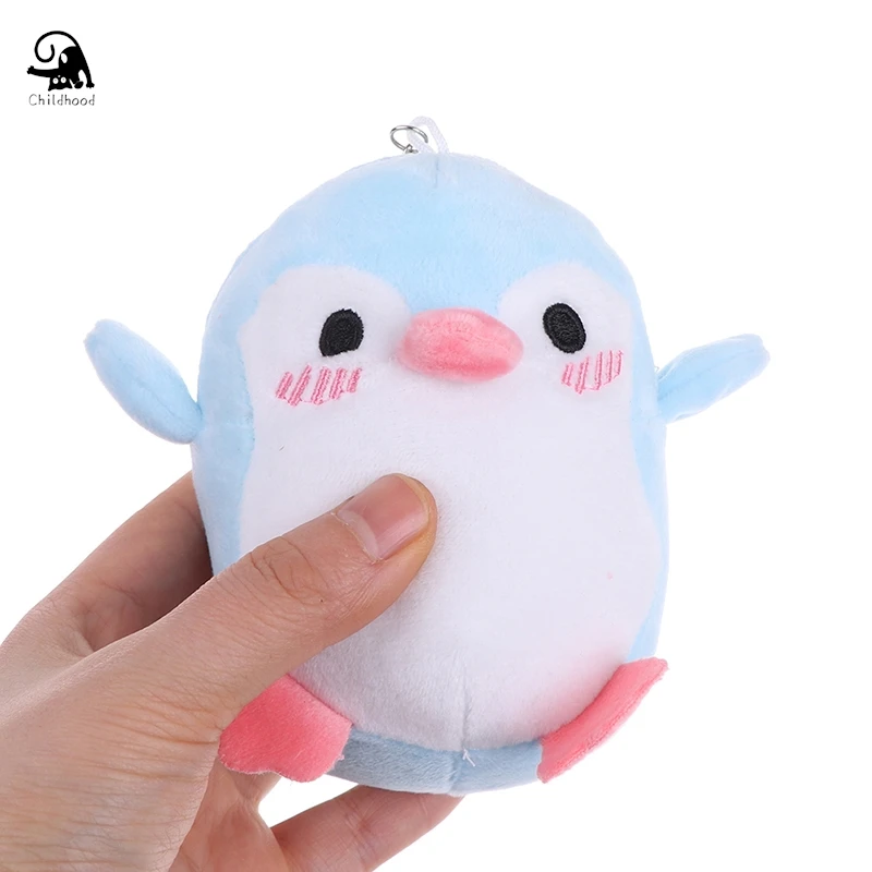 1 pz colore casuale adorabile 12 cm pinguino farcito peluche regalo per bambini portachiavi bambola giocattolo di peluche