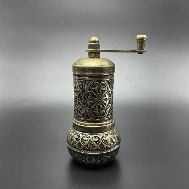 Retro Coffee Grinder, Spice Grinder, Copper Alloy Manual Bean Grinder