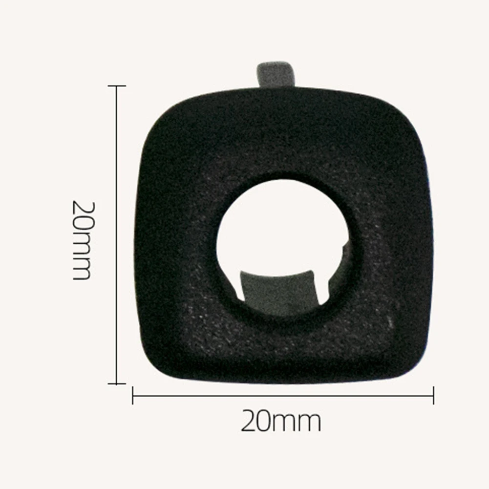 Pomo de bloqueo de Panel embellecedor de guía de pasador de puerta, cubierta de botón de coche negro para puerta y ventana para-5 Series F10 F18