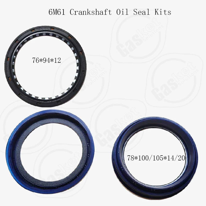 6M60 6M61 6D20 6D20T 8DC8 8DC81 Front and Rear Crankshaft Oil Seal Production factory For Mitsubishi Engine Part AE3994A AH7043P