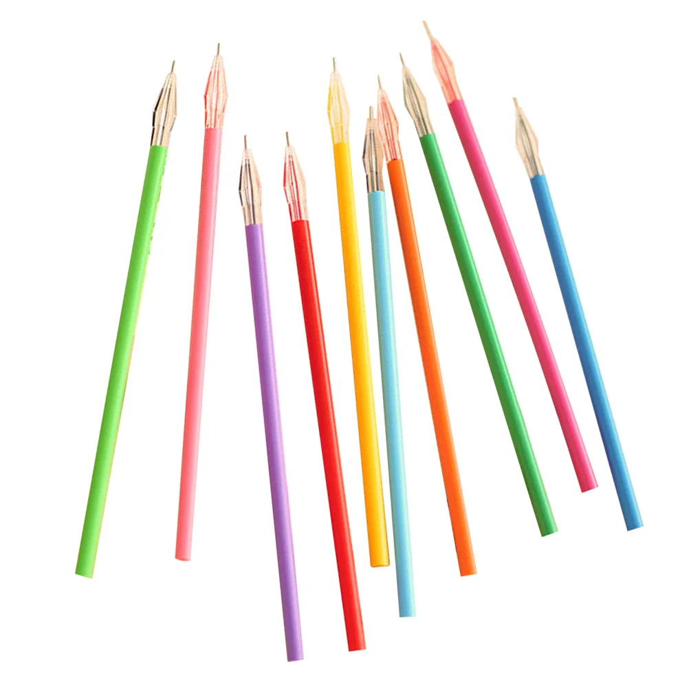 50 Pcs Come Pen Color Gel Refill Smooth Replacements Fountain Portable Refills 038mm Creative Ink