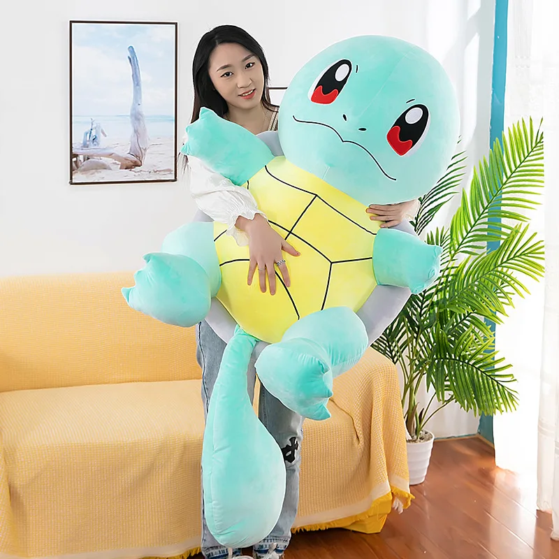 

45cm Plush Squirtle Doll Big Size Pokemon Plush Toys Kawaii Stuffed Toys Cute Turtle Pillow Christmas Gift Toys for Boys Girls