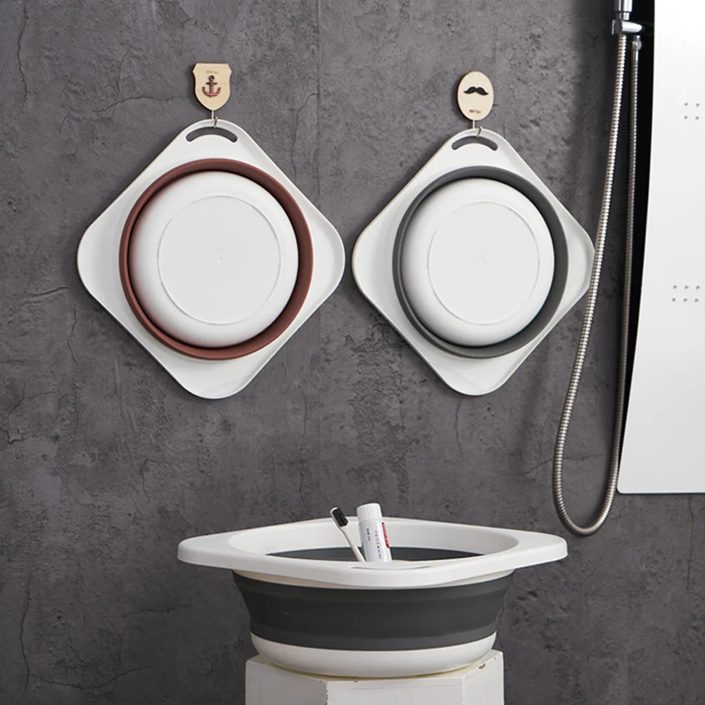 

Folding Wash Basin Collapsible Bath Basin For Kitchen Camping Laundry Face Foot Cleaning Household Storage Bathroom