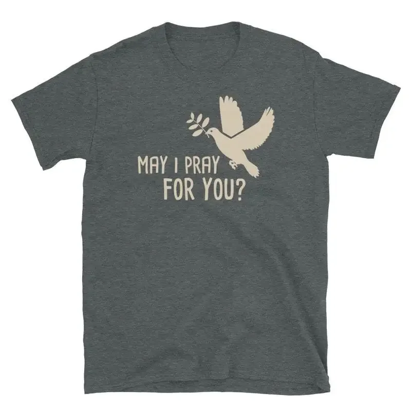 Distressed Church Greeter T Shirt Funny Christian Pray For You
