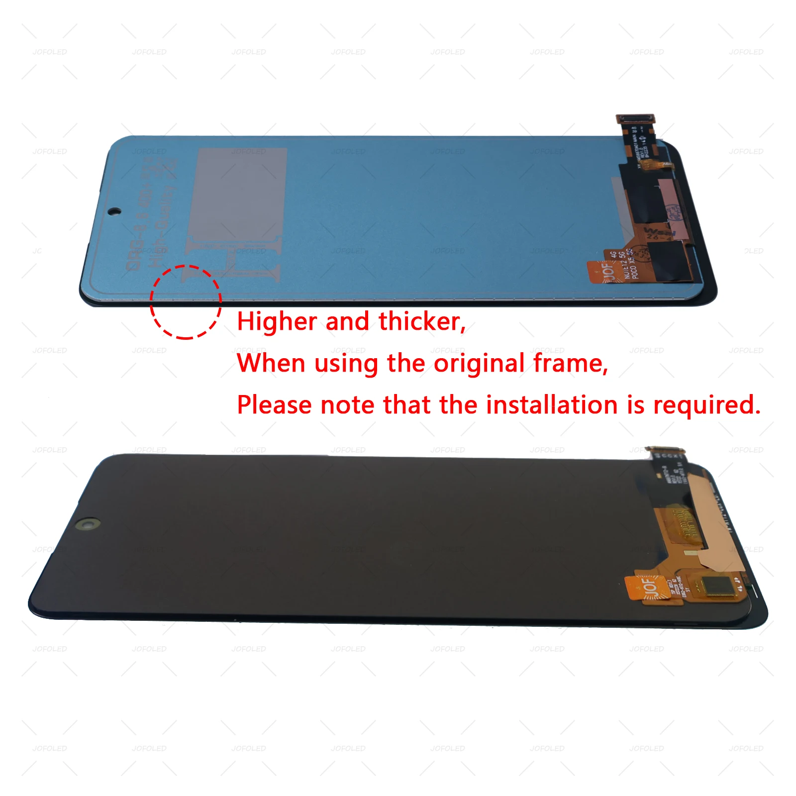 AMOLED-Display für Xiaomi Redmi Note 12 4g 5g Touchscreen-Digitizer-Panel-Baugruppe 23021RAAEG 23021RAA2Y Bildschirm-Display-Ersatz – Detail 3