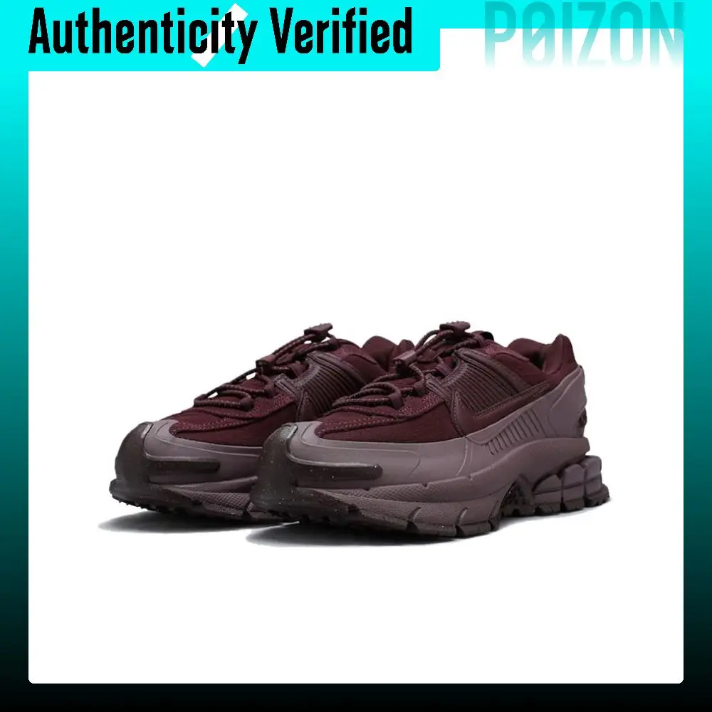 Zapatillas de running Nike ZOOM VOMERO ROAM de tela, corte bajo, para mujer, color burdeos, HQ2181-500