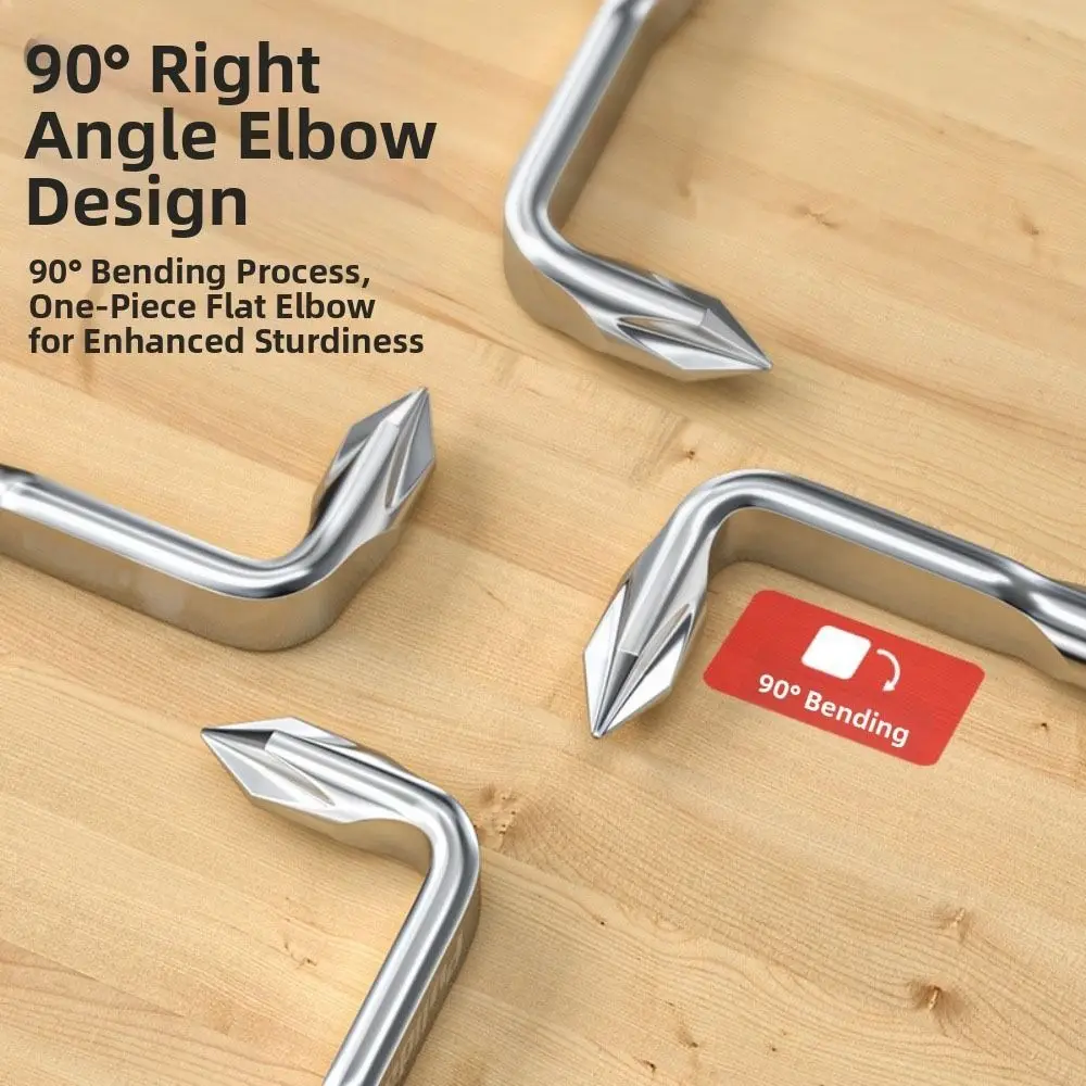 90-degree L-shaped Screwdriver Flathead Phillips Head Z-shaped Screwdriver High Hardness Right-angle Screwdriver