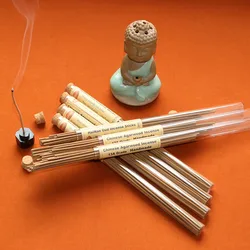 10g 13A Natural Pure China HaiNan oudh incense sticks Handmade High Quality glass tube storage Flavoring for home Room fragrance