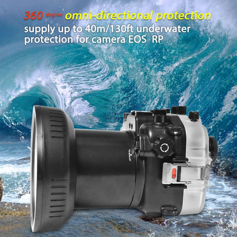 Seafrogs Camera Waterproof Housing Professional Diving Underwater Photography 40M Phone Accessrorie Case For Canon EOS RP