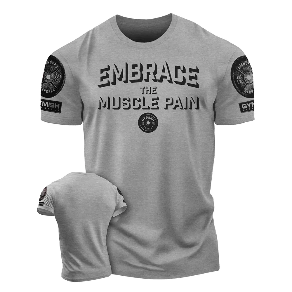 Fitness Elastisches Atmungsaktives Herren-T-Shirt 2026 Neuer Stil Modisches Sport-Schnelltrocknendes 3D-Herren-Kurzarmshirt – Detail 15