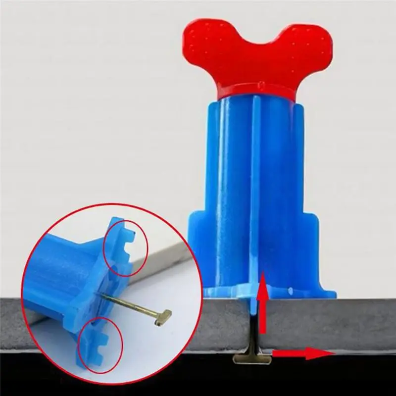 AS94-Tile Leveler Spacer Tile Anti-Loosening System Internal Screw Leveler Tile Tools With T-Pin For Installation