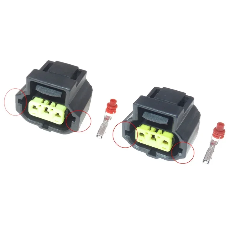 184032-1 184034-1 184311-1 Te Tyco AMP 3 Pin Way Positions Female Black Sealed Automotive Generator Alternator Sensor Connector