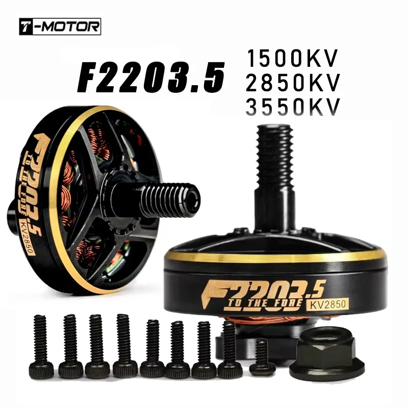 

T-MOTOR F2203.5 1500KV 2850KV 3550KV Brushless Motor for RC FPV Racing 3 inch Cinewhoop 4 inch Toothpick 5 inch Long Palette Dr