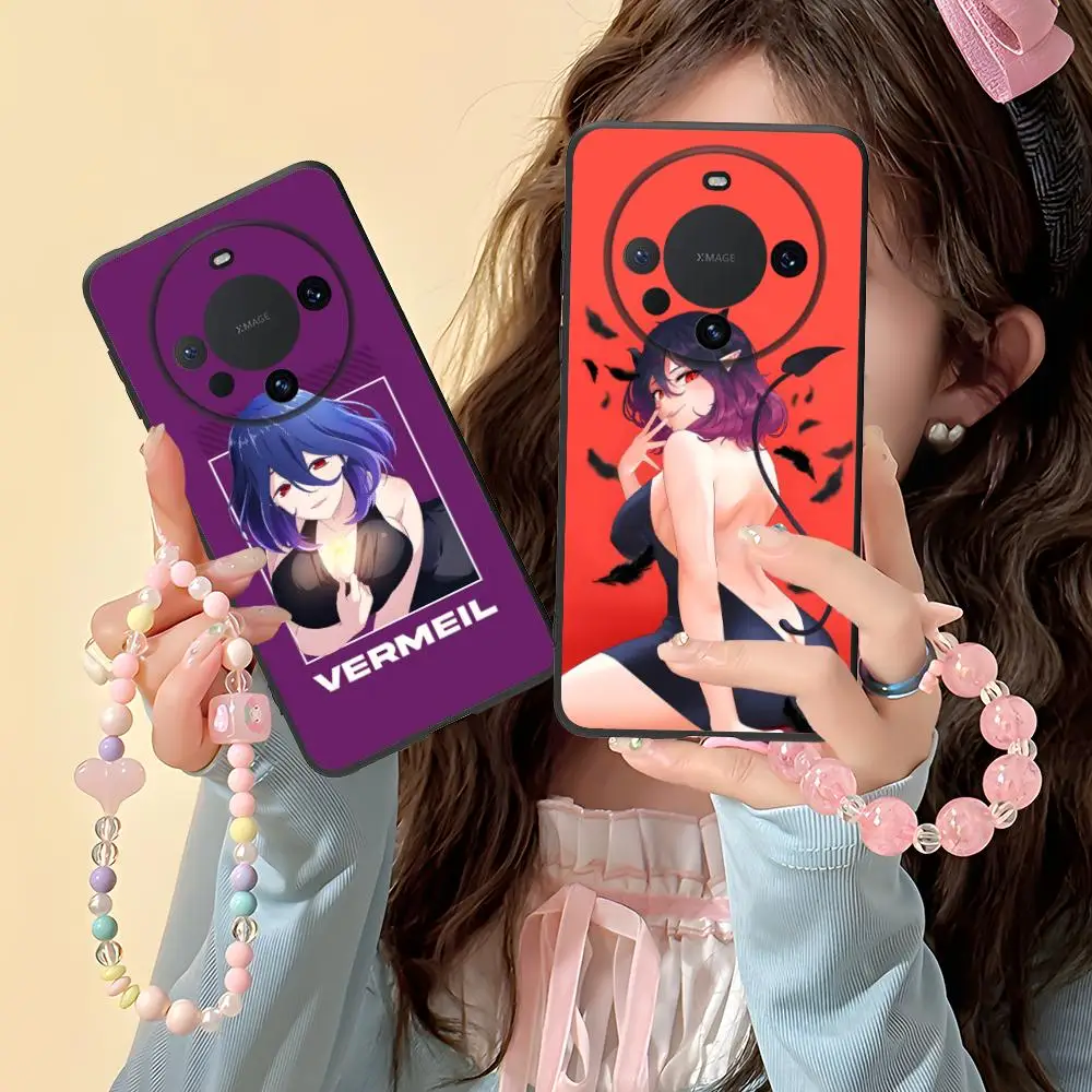 Kinsou Vermeil funda de teléfono móvil para Huawei Mate 60 50 40 30 20 10 Pro Plus Lite E 5G Color protección Smartphone cubierta de lujo